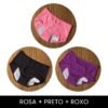 Rosa + Preto + Roxo