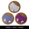 Cinza + Azul + Roxo