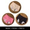 Nude + Rosa + Preta