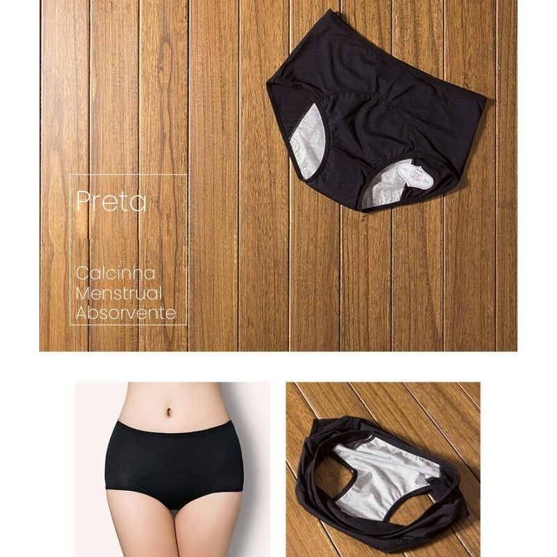 Calcinha Menstrual Absorvente Safe Day 02